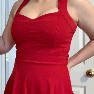 Red, vintage style dress (Hot Topic)